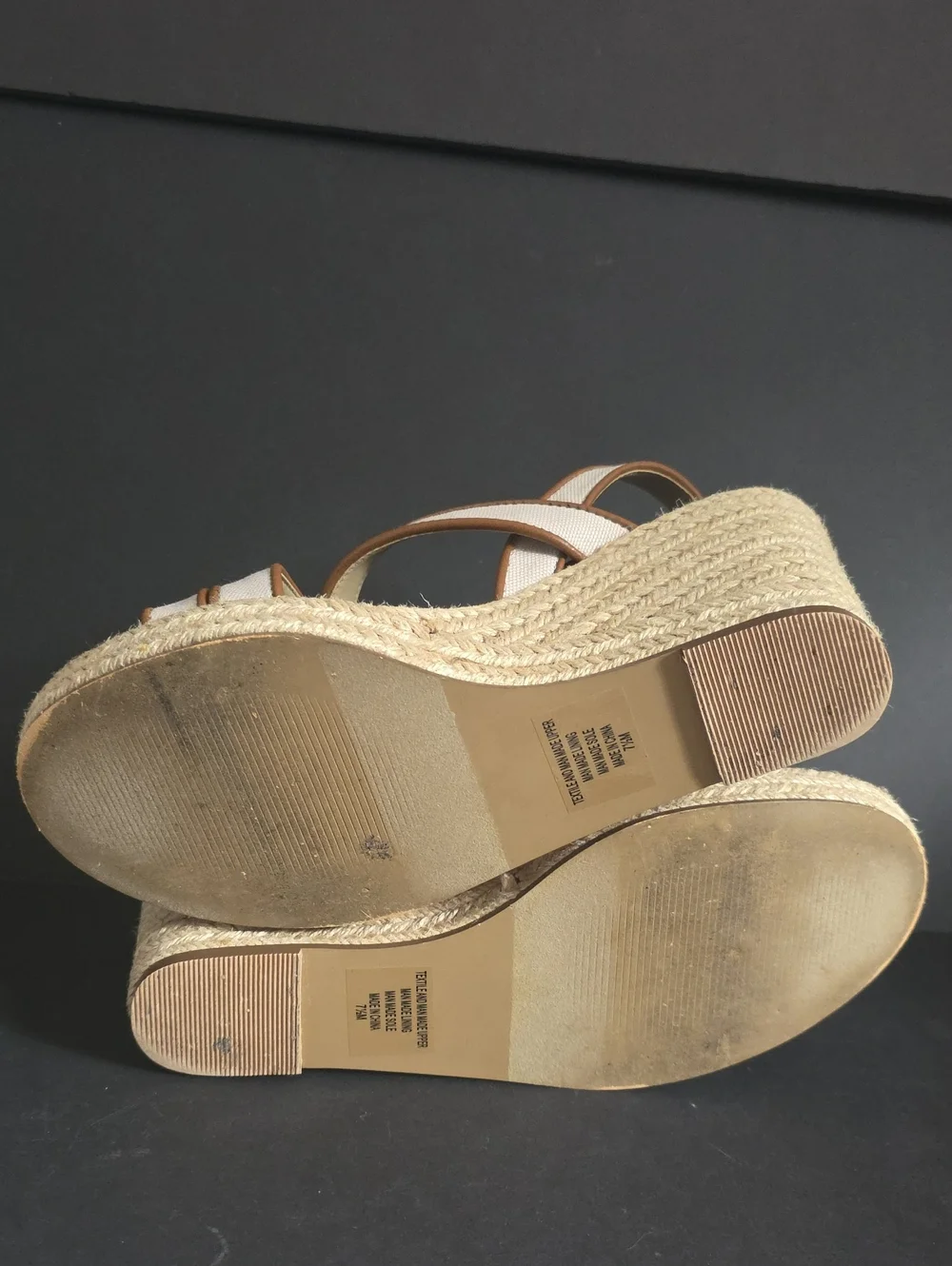 Ann Taylor Factory Wedge Sandals 7.5